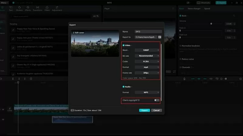 Xem trước và xuất video