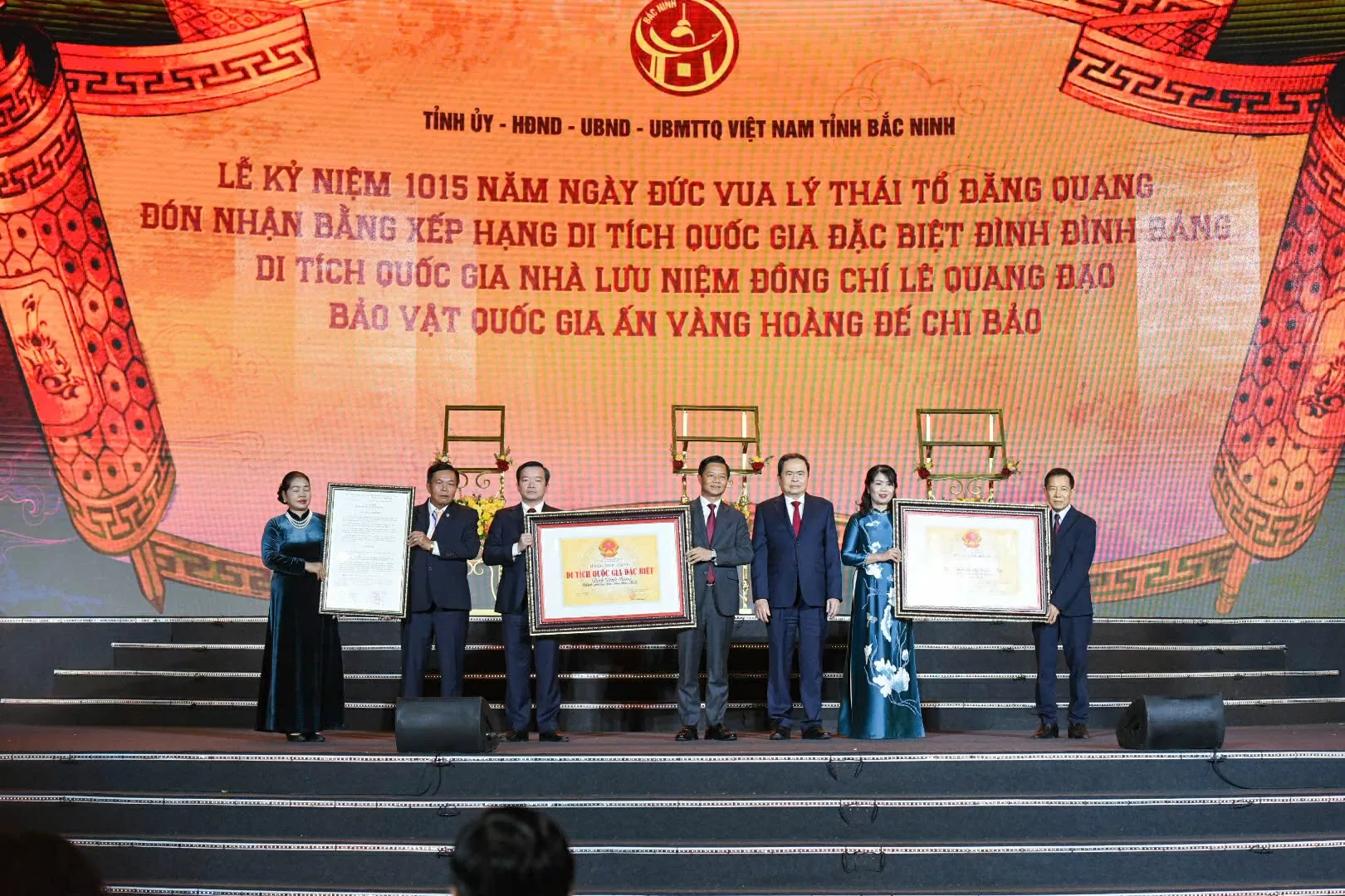 Tỉnh Bắc Ninh đón nhận 3 giá trị di sản. (Nguồn: Sở Văn hóa, Thể thao và Du lịch tỉnh Bắc Ninh)