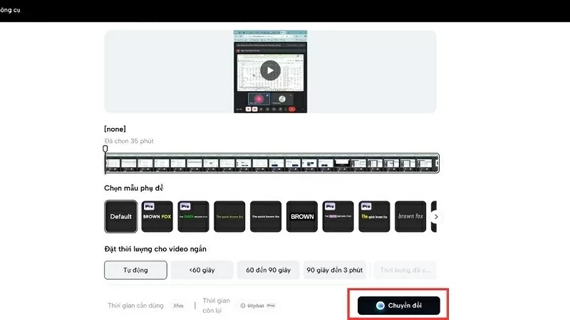 Chọn mẫu video theo sở thích Chọn mẫu video theo sở thích
