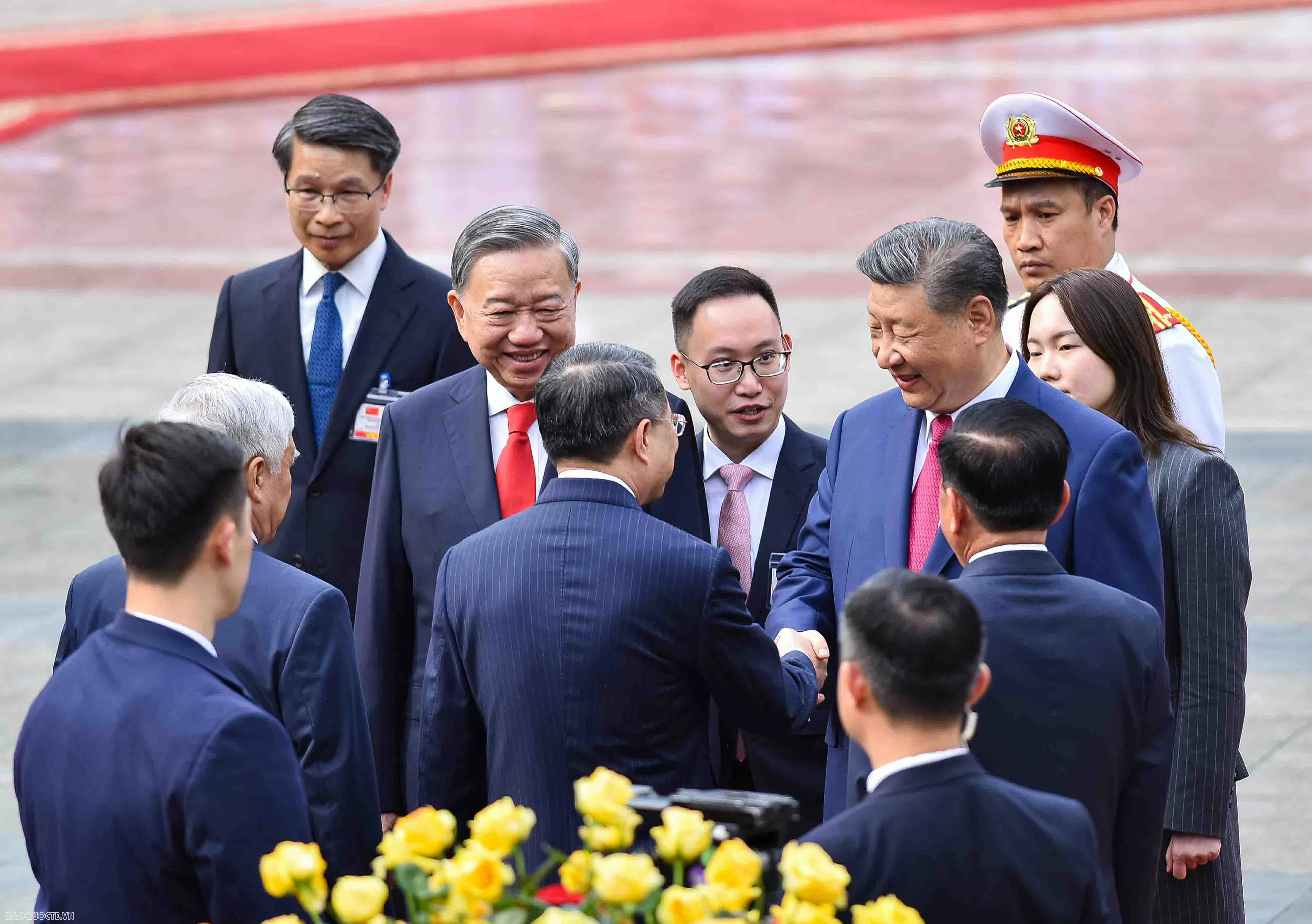 21 phát đại bác chào mừng Tổng Bí thư, Chủ tịch nước Tập Cận Bình thăm cấp Nhà nước Việt Nam