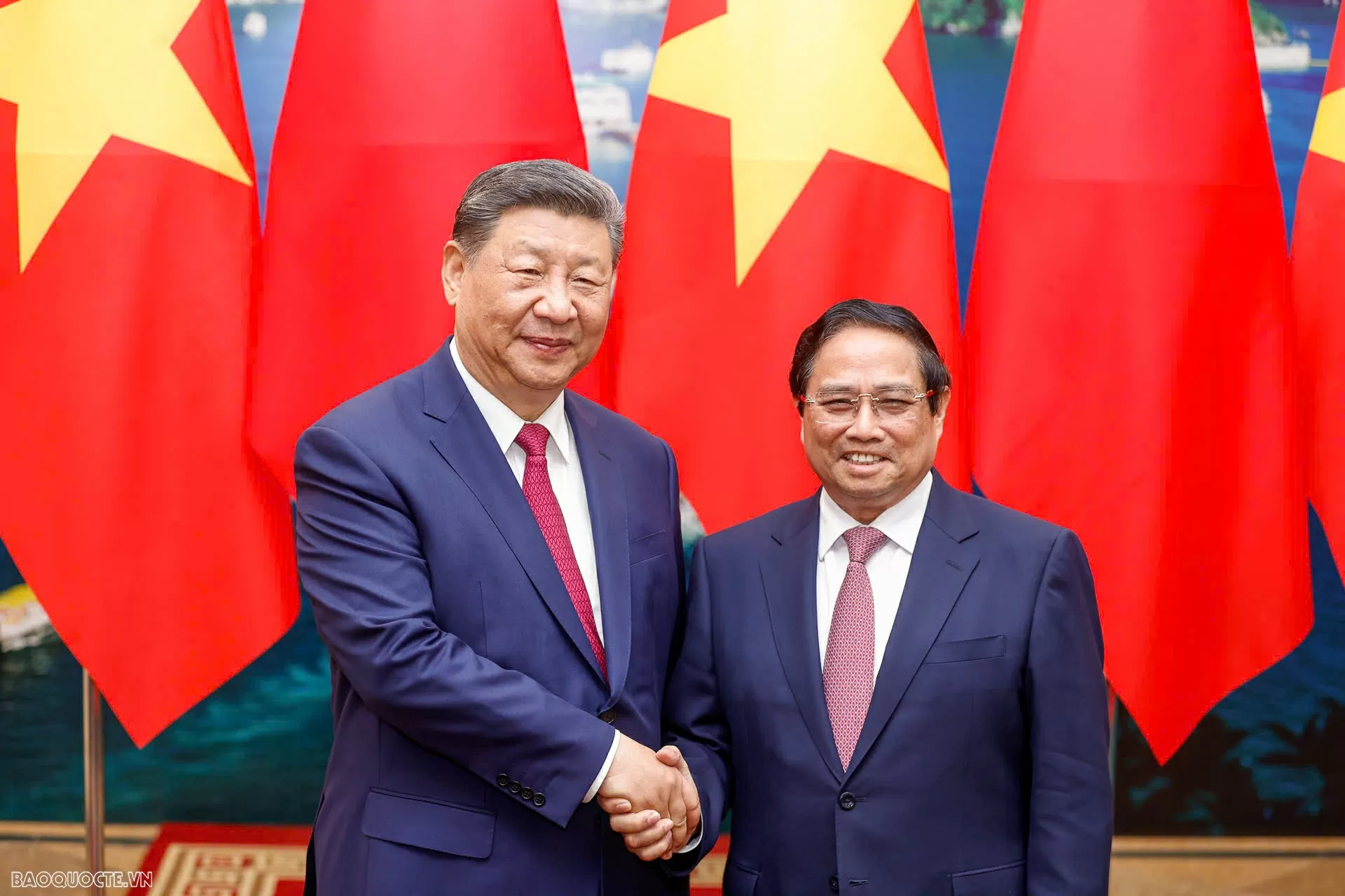 Thủ tướng Phạm Minh Chính hội kiến Tổng Bí thư, Chủ tịch nước Trung Quốc Tập Cận Bình