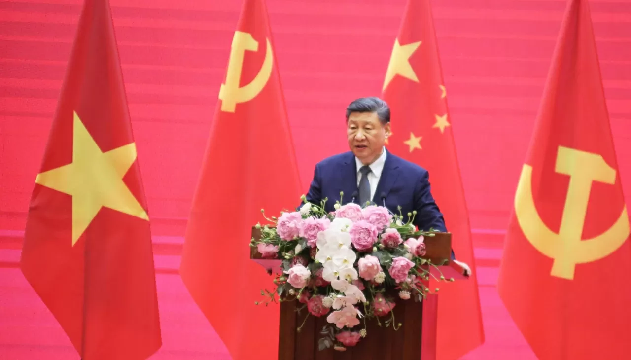 Tổng Bí thư, Chủ tịch nước Trung Quốc Tập Cận Bình phát biểu. (Ảnh: Thành Long) Tổng Bí thư, Chủ tịch nước Trung Quốc Tập Cận Bình phát biểu. (Ảnh: Thành Long)