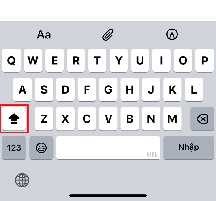 Bật viết hoa (Caps lock) Bật viết hoa (Caps lock)