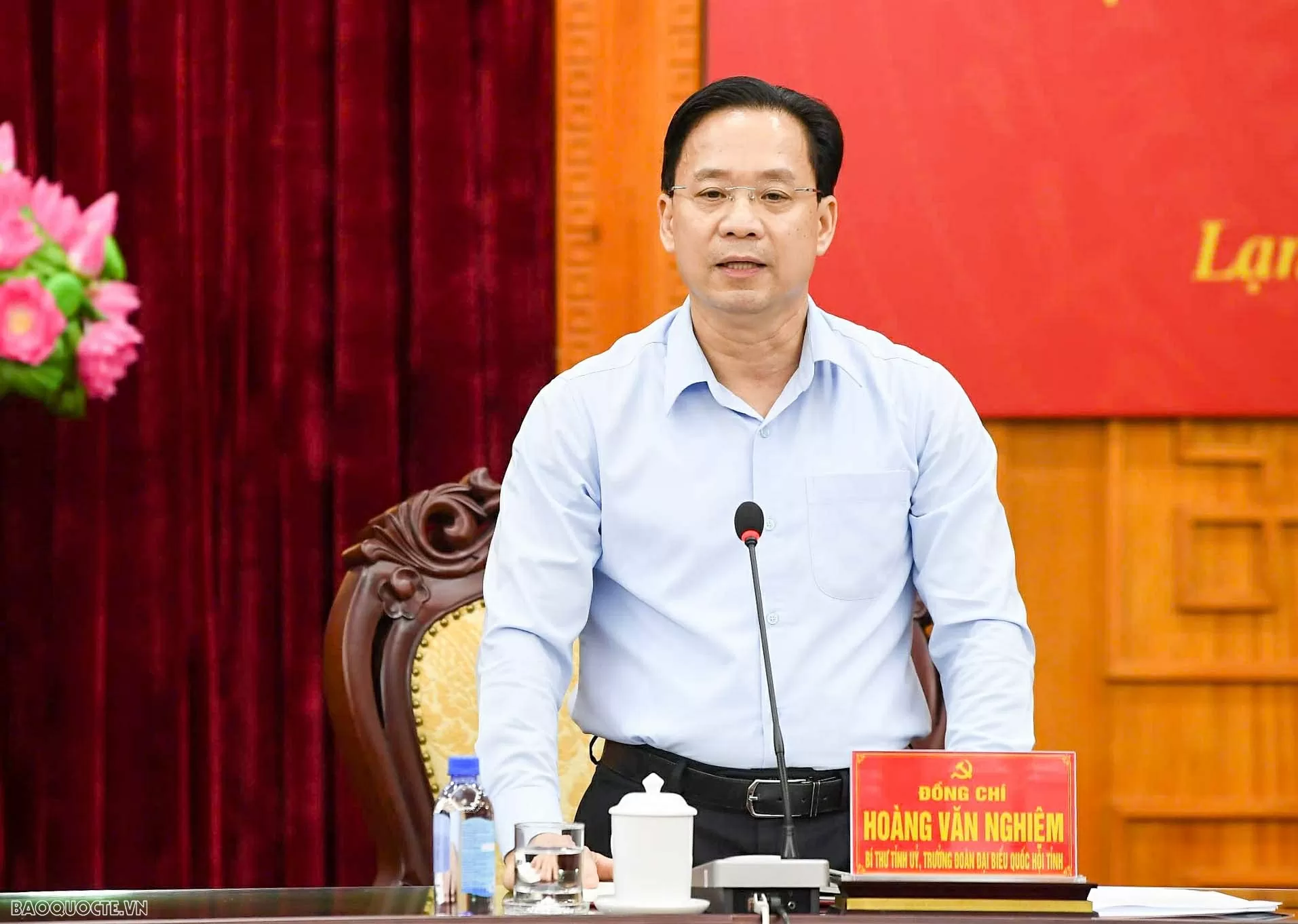 Đại tướng Phan Văn Giang, Bộ trưởng Bộ Quốc phòng làm việc với Ban Thường vụ Tỉnh ủy Lạng Sơn