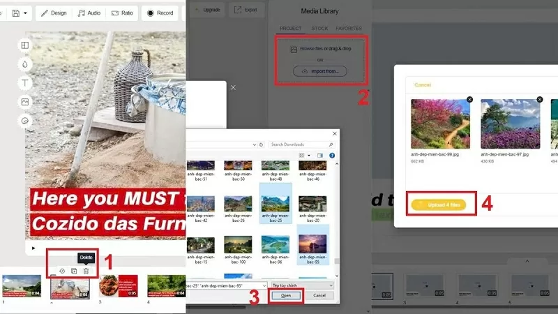 Tải ảnh hoặc video mà bạn muốn Tải ảnh hoặc video mà bạn muốn