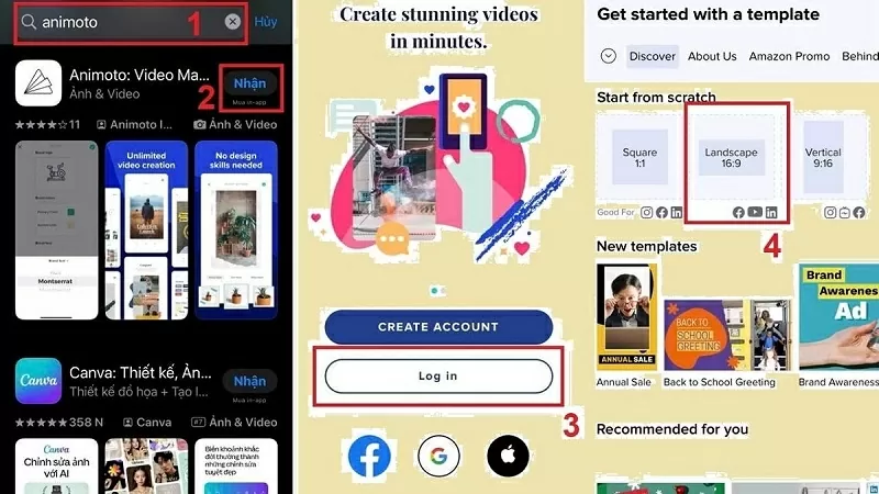 Đăng nhập vào ứng dụng