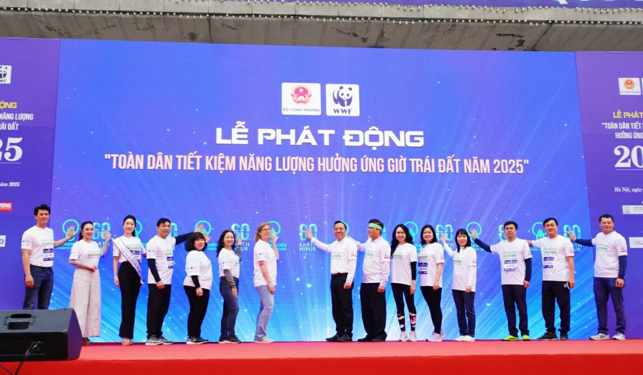 Lễ phát động toàn dân tiết kiệm năng lượng hưởng ứng Giờ Trái đất 2025. (Nguồn: Bộ Công Thương) Lễ phát động toàn dân tiết kiệm năng lượng hưởng ứng Giờ Trái đất 2025. (Nguồn: Bộ Công Thương)