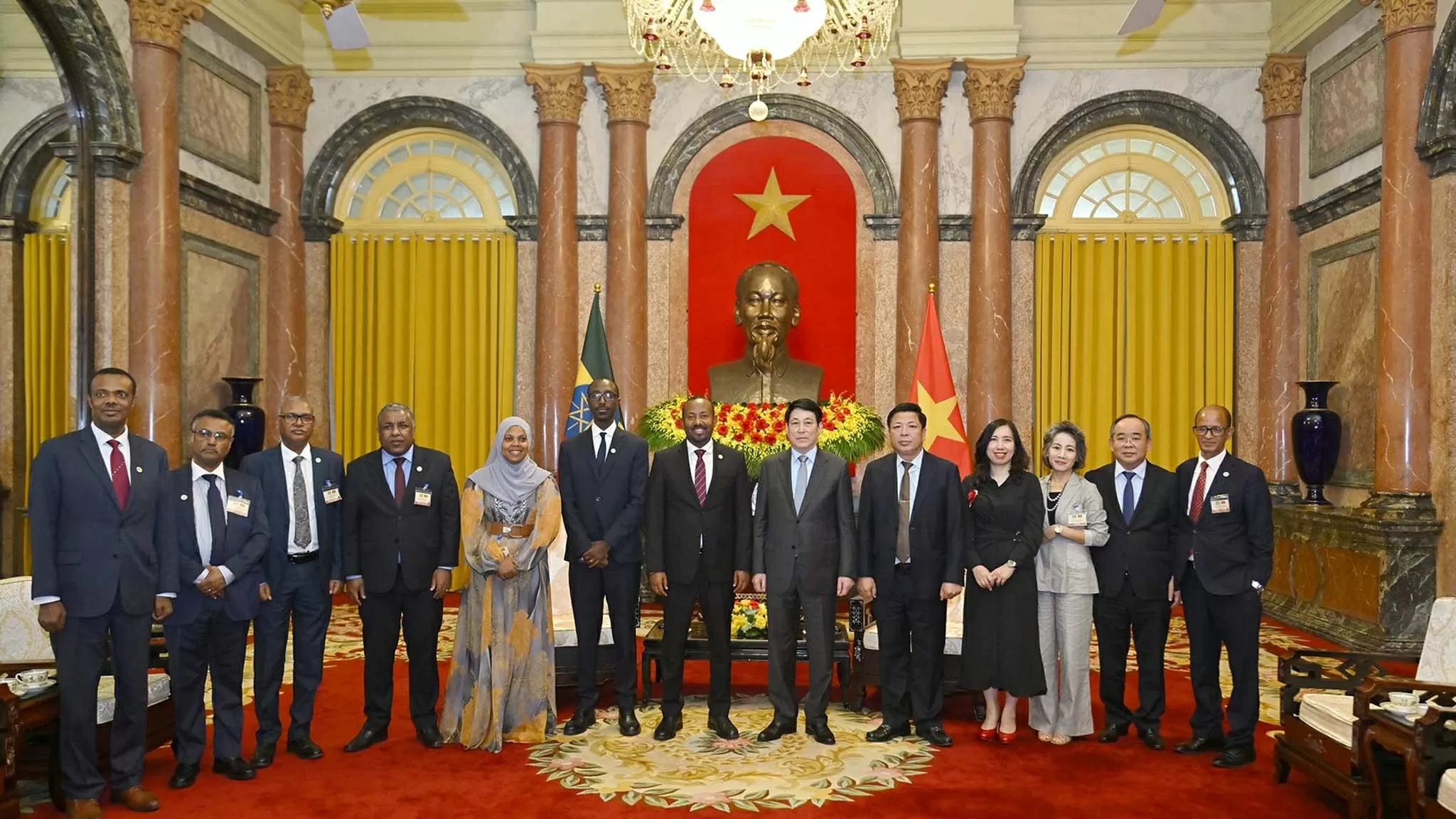 Chủ tịch nước Lương Cường tiếp Thủ tướng Ethiopia Abiy Ahmed Ali
