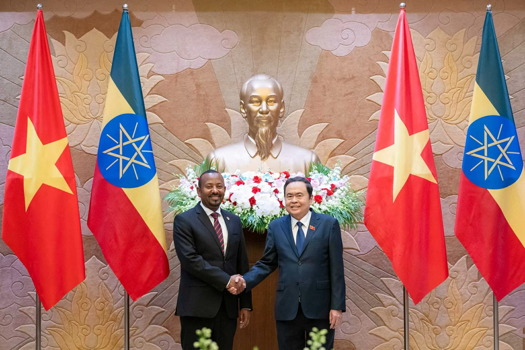 Chủ tịch Quốc hội Trần Thanh Mẫn hội kiến Thủ tướng Ethiopia Abiy Ahmed Ali