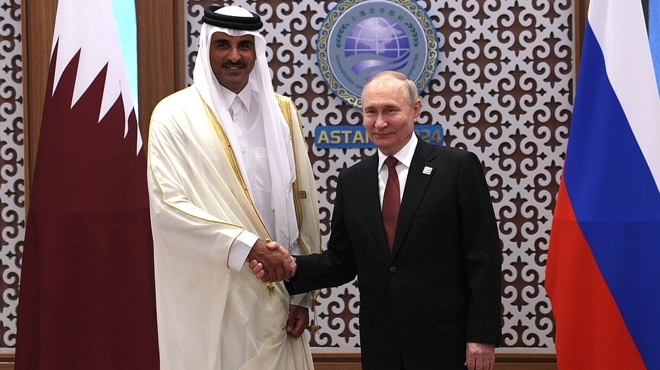 Tổng thống Nga và Quốc vương Qatar hội đàm tại Moscow, bàn chuyện xung đột Ukraine