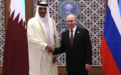 Tổng thống Nga và Quốc vương Qatar hội đàm tại Moscow, bàn chuyện xung đột Ukraine
