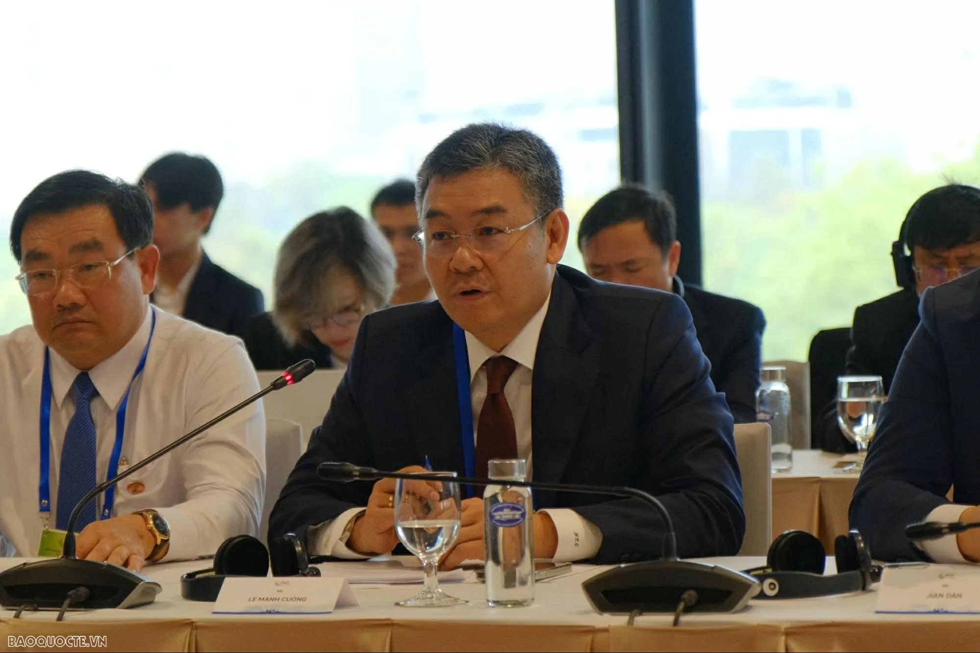 Ông Lê Mạnh Cường khẳng định chuyển đổi năng lượng vừa là trách nhiệm vừa là cơ hội để đổi mới, nâng cao hiệu quả và thực hiện các cam kết về môi trường. (Ảnh: Bích Quyên)