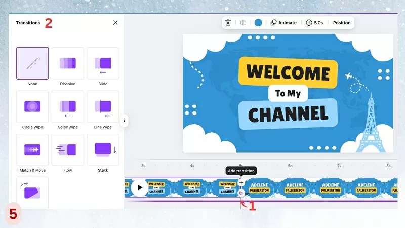 Thêm hiệu ứng chuyển cảnh Thêm hiệu ứng chuyển cảnh