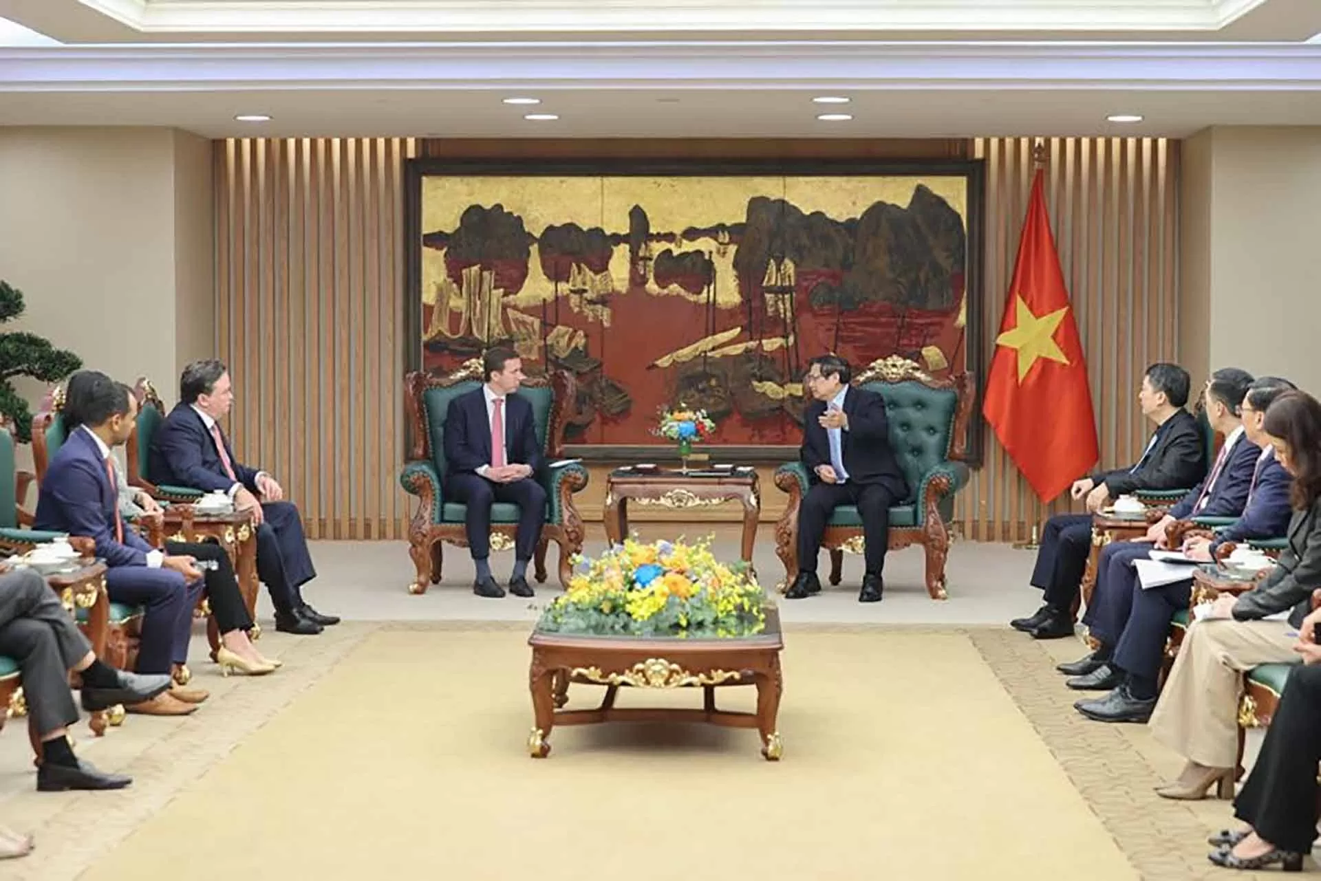 Đề nghị Warburg Pincus mở rộng đầu tư và thúc đẩy thương mại công bằng, bền vững Việt Nam-Hoa Kỳ Đề nghị Warburg Pincus mở rộng đầu tư và thúc đẩy thương mại công bằng, bền vững Việt Nam-Hoa Kỳ