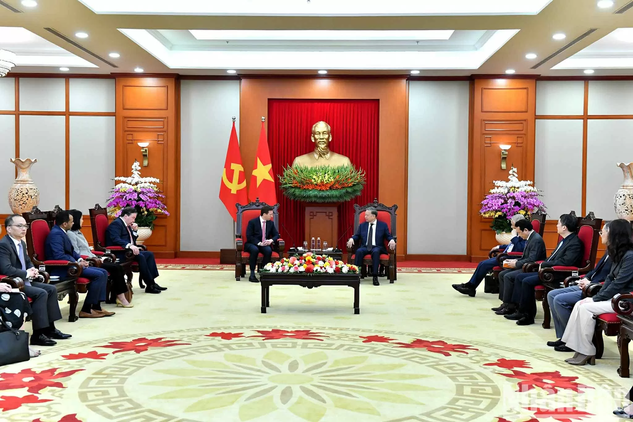 Tổng Bí thư Tô Lâm tiếp Tổng giám đốc điều hành toàn cầu Quỹ đầu tư Warburg Pincus Tổng Bí thư Tô Lâm tiếp Tổng giám đốc điều hành toàn cầu Quỹ đầu tư Warburg Pincus