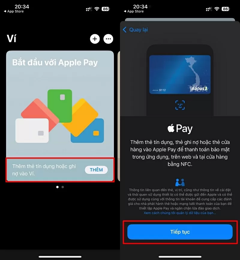 Truy cập vào Apple Pay trên iPhone