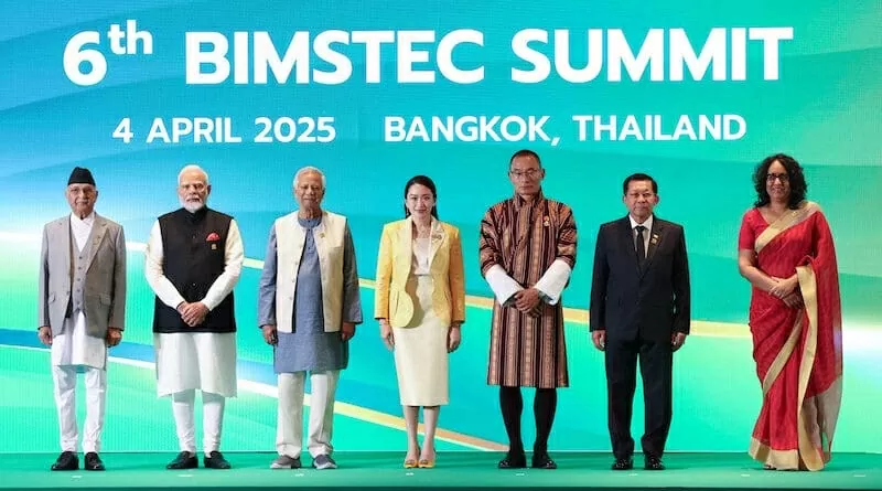 Hội nghị thượng đỉnh BIMSTEC lần thứ 6 tại Bangkok, Thái Lan vào ngày 4/4. (Nguồn: Văn phòng Thủ tướng Ấn Độ)