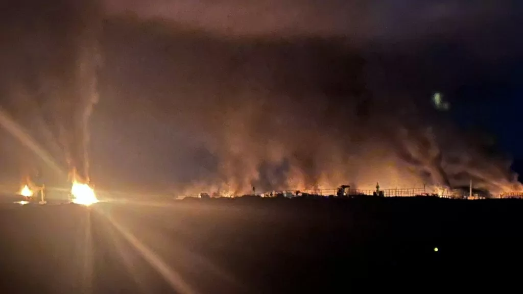 Tấn công vào công trường xây dựng nhà máy điện của Trung Quốc tại Chile. (Nguồn: G5noticias)