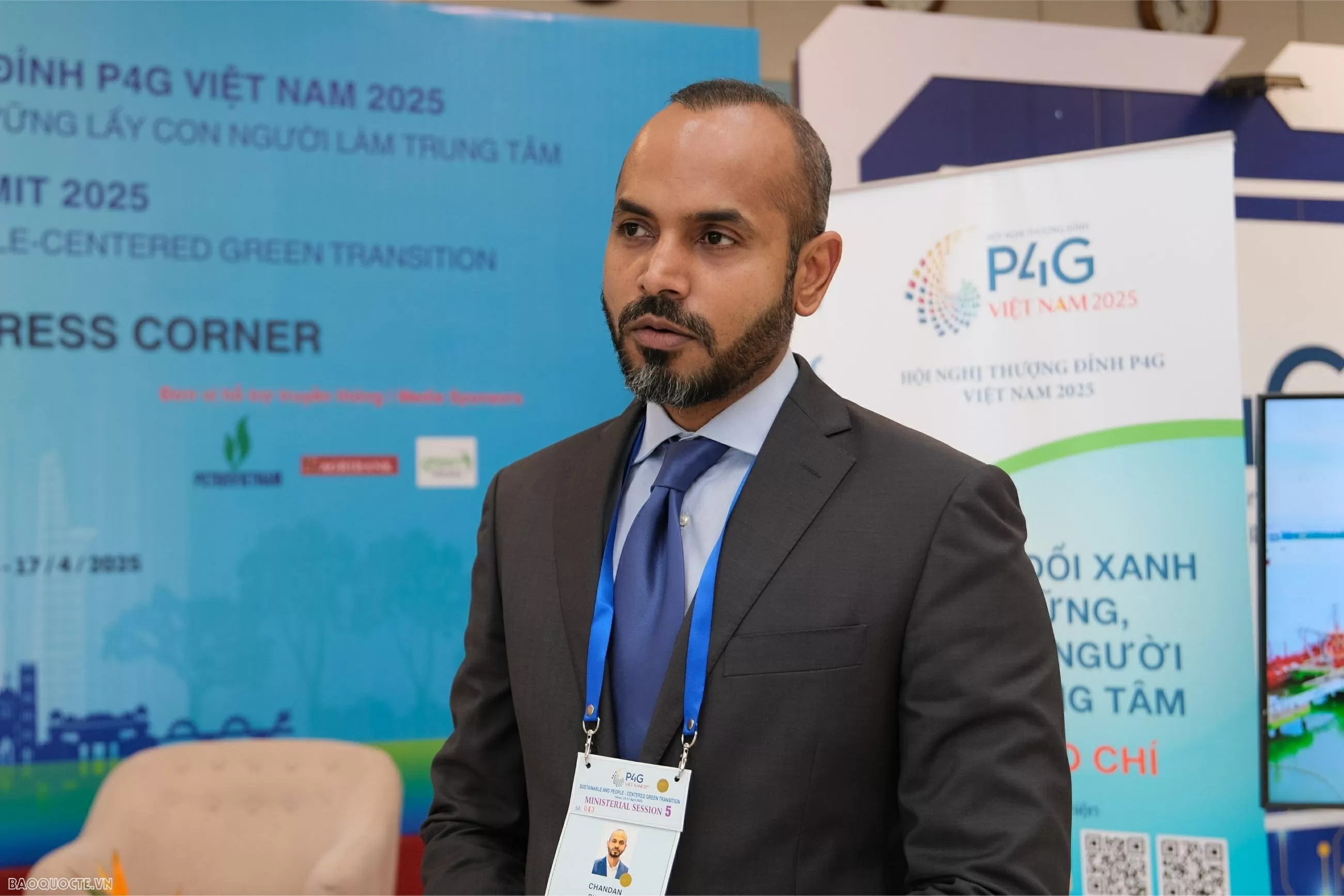 Giám đốc điều hành quốc gia, Công ty Năng lượng Hitachi Việt Nam Chandan Singh khẳng định Việt Nam sở hữu tiềm năng lớn trong lĩnh vực năng lượng tái tạo. (Ảnh: Bích Quyên) Giám đốc điều hành quốc gia, Công ty Năng lượng Hitachi Việt Nam Chandan Singh khẳng định Việt Nam sở hữu tiềm năng lớn trong lĩnh vực năng lượng tái tạo. (Ảnh: Bích Quyên)