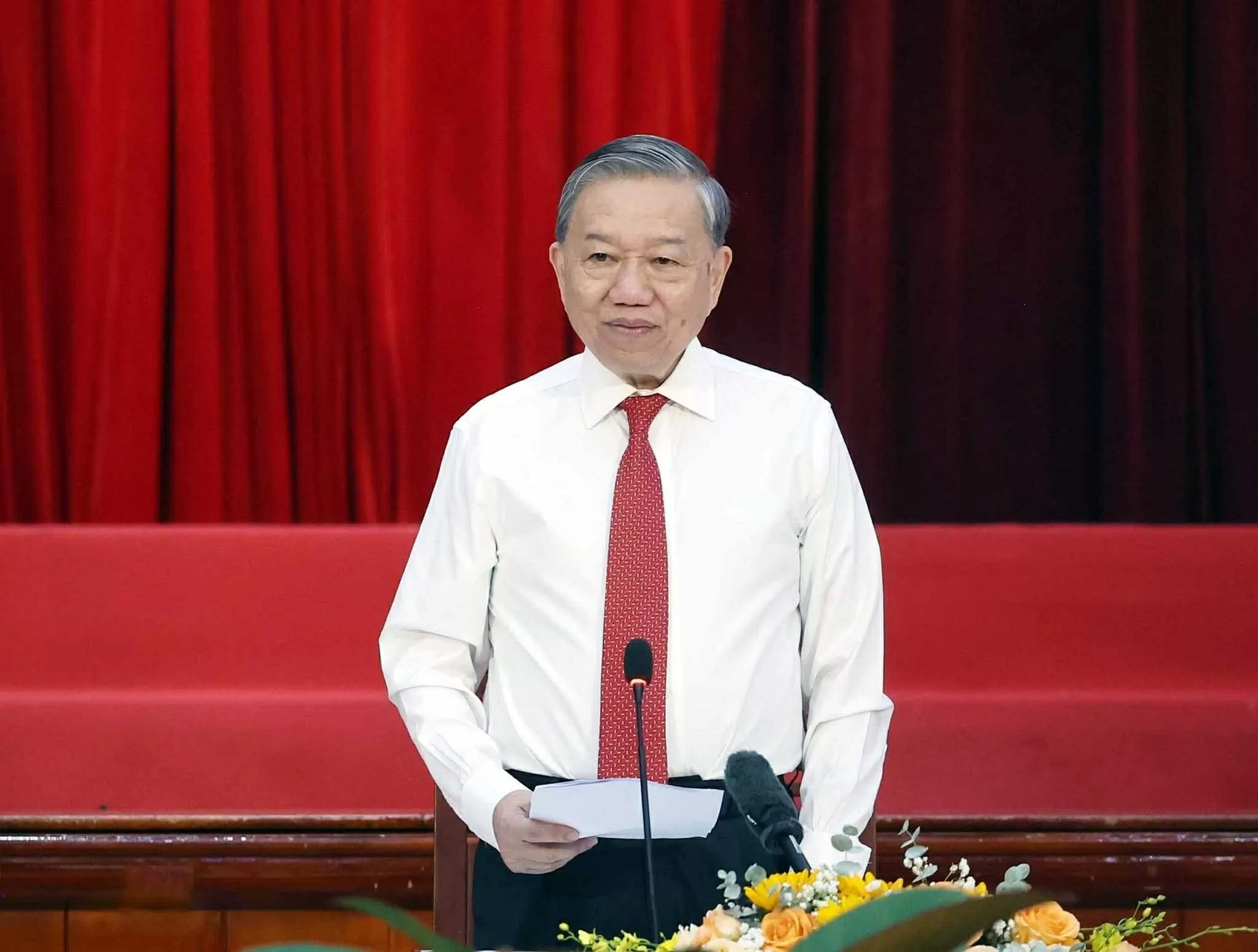 Phát biểu của Tổng Bí thư Tô Lâm tại buổi gặp mặt lão thành Cách mạng, người có công, gia đình chính sách tiêu biểu