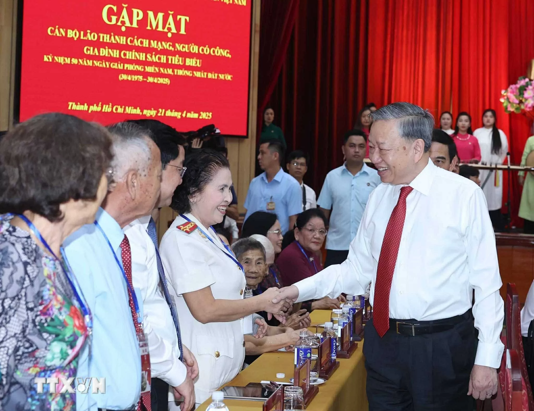 Phát biểu của Tổng Bí thư Tô Lâm tại buổi gặp mặt lão thành Cách mạng, người có công, gia đình chính sách tiêu biểu