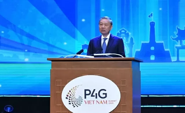 Tổng Bí thư Tô Lâm đến dự và phát biểu chính sách tại Lễ khai mạc Hội nghị ngày 16/4.