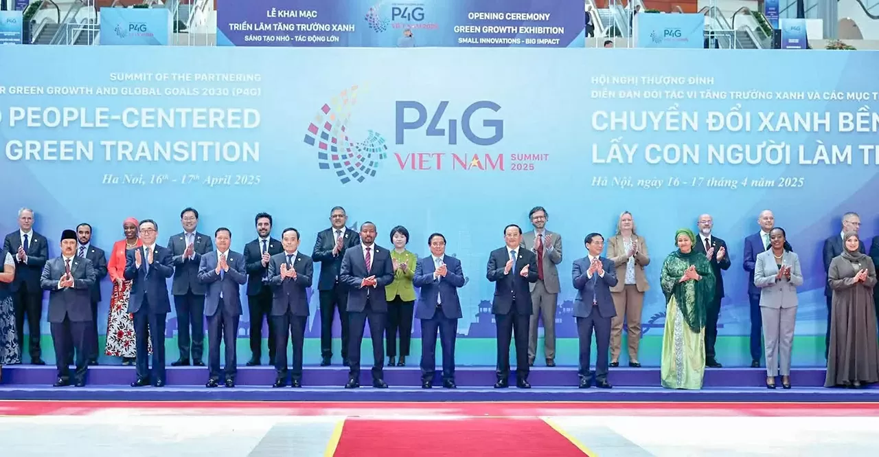 Thủ tướng Phạm Minh Chính chủ trì Lễ đón chính thức các Đoàn khách quốc tế tham dự Hội nghị P4G Việt Nam 2025.