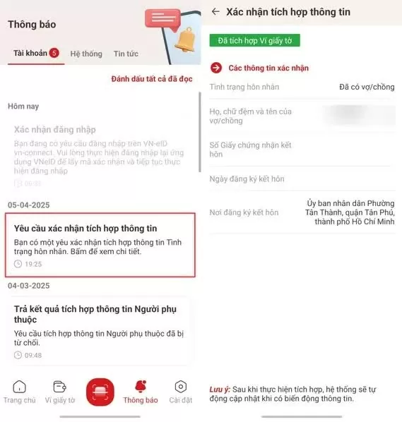 Hướng dẫn cách tích hợp tình trạng hôn nhân trên ứng dụng VNeID chi tiết nhất 2025