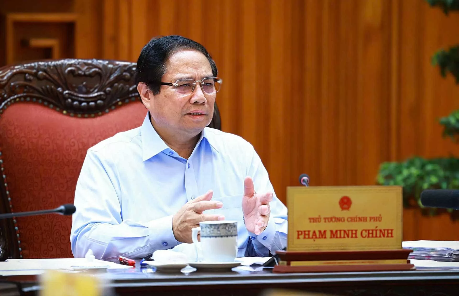 Thủ tướng chủ trì họp Thường trực Chính phủ về thúc đẩy quan hệ thương mại công bằng, bền vững với Hoa Kỳ Thủ tướng chủ trì họp Thường trực Chính phủ về thúc đẩy quan hệ thương mại công bằng, bền vững với Hoa Kỳ
