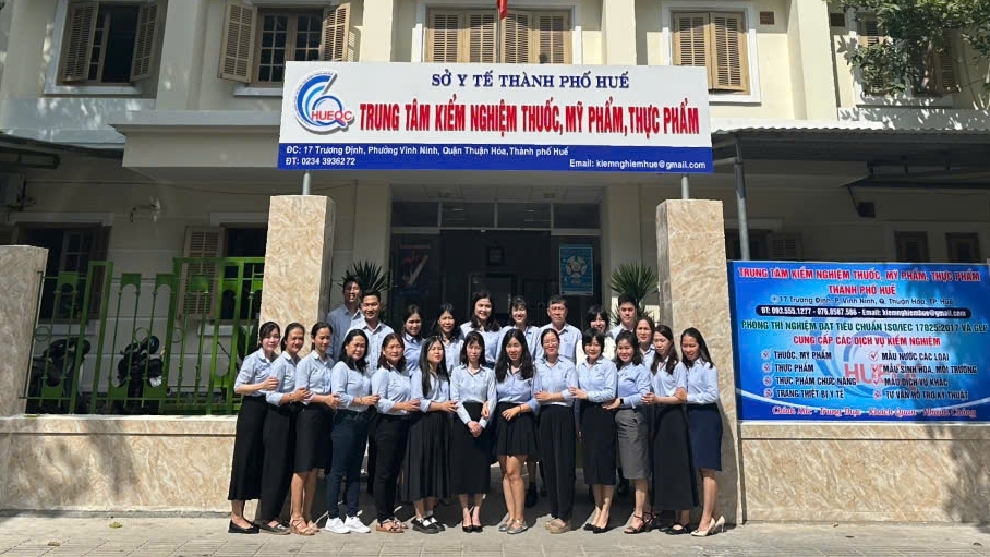 Trung tâm Kiểm nghiệm thuốc, mỹ phẩm, thực phẩm Thành phố Huế: Cùng ngành y tế địa phương phát triển xứng tầm