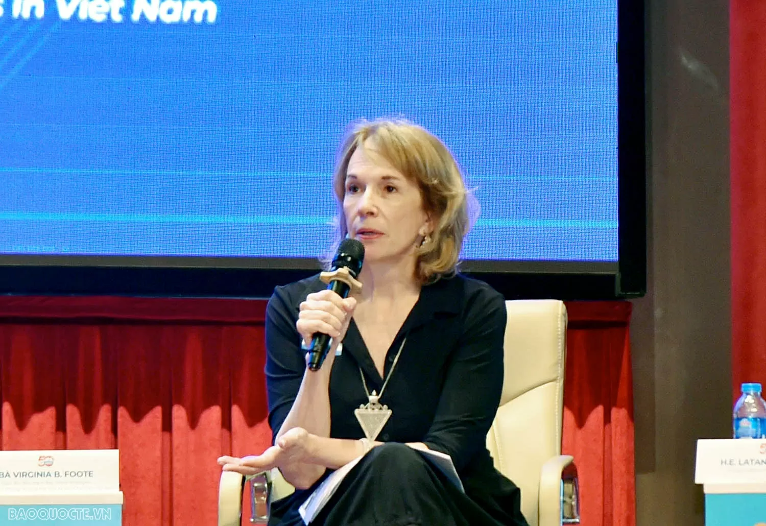 Virginia B. Foote, Giám đốc điều hành Bay Global Strategies, Phó Chủ tịch Phòng thương mại Mỹ tại Việt Nam (AmCham) Virginia B. Foote, Giám đốc điều hành Bay Global Strategies, Phó Chủ tịch Phòng thương mại Mỹ tại Việt Nam (AmCham)