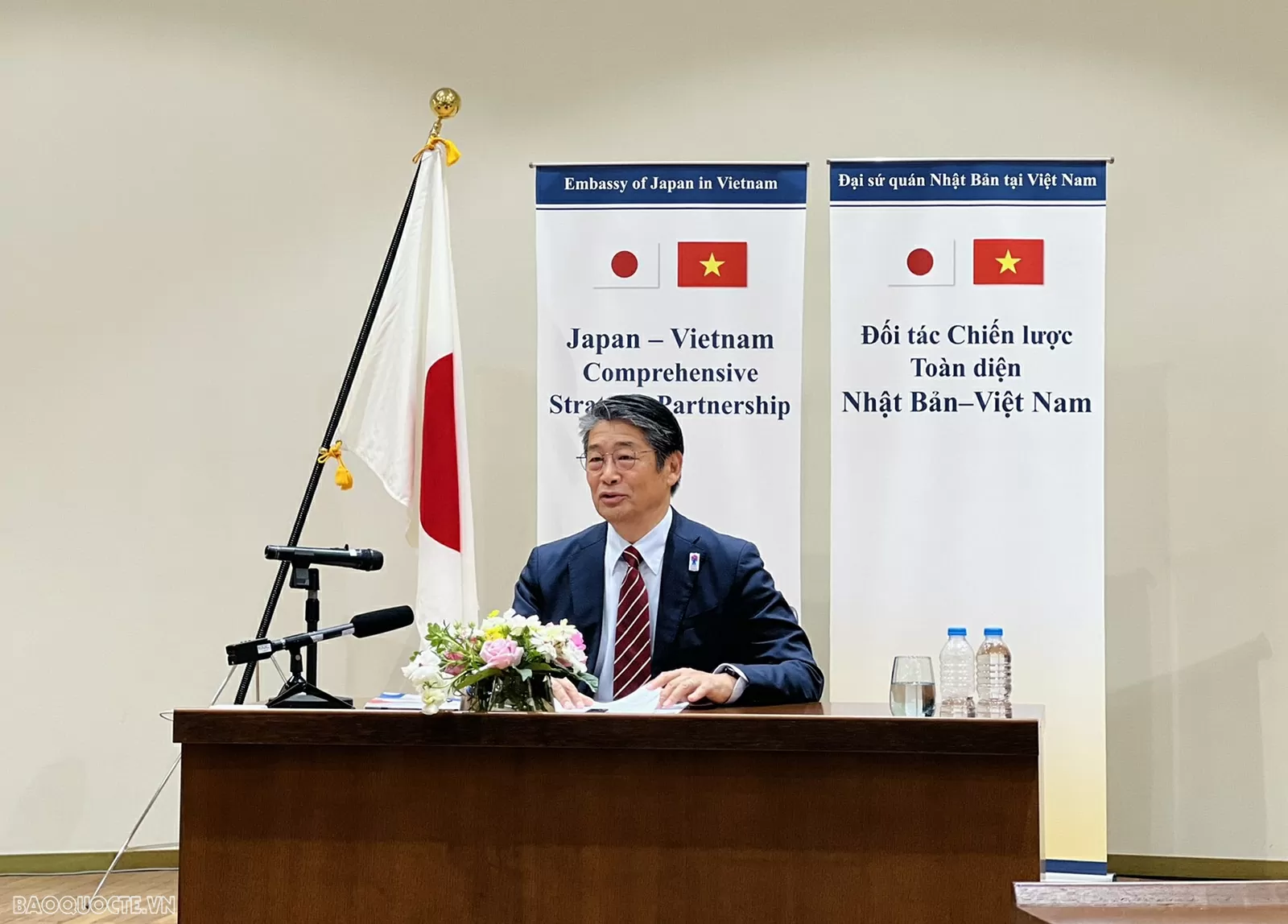 Đại sứ Nhật Bản tại Việt Nam Ito Naoki. (Ảnh: Thu Trang)