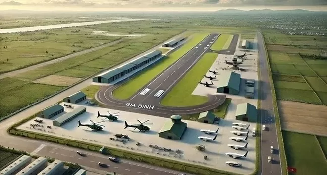 Phối cảnh dự án sân bay Gia Bình (tỉnh Bắc Ninh). (Nguồn: VGP) Phối cảnh dự án sân bay Gia Bình (tỉnh Bắc Ninh). (Nguồn: VGP)