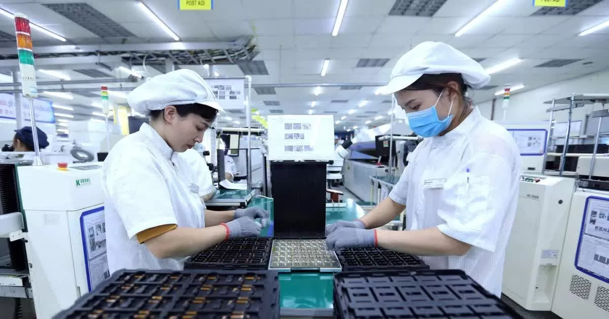 Tăng trưởng kinh tế của Bắc Ninh đã có sự khởi sắc, tổng sản phẩm trên địa bàn (GRDP) quý I/2025 tăng 9,05% so với cùng kỳ. (Nguồn: Vietnamplus)
