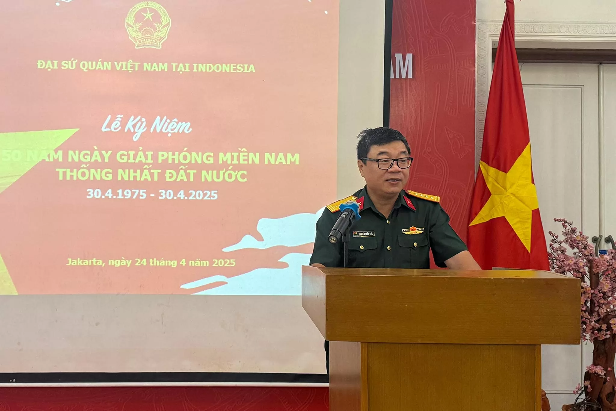 Kỷ niệm 50 năm ngày giải phóng miền Nam, thống nhất đất nước tại Indonesia