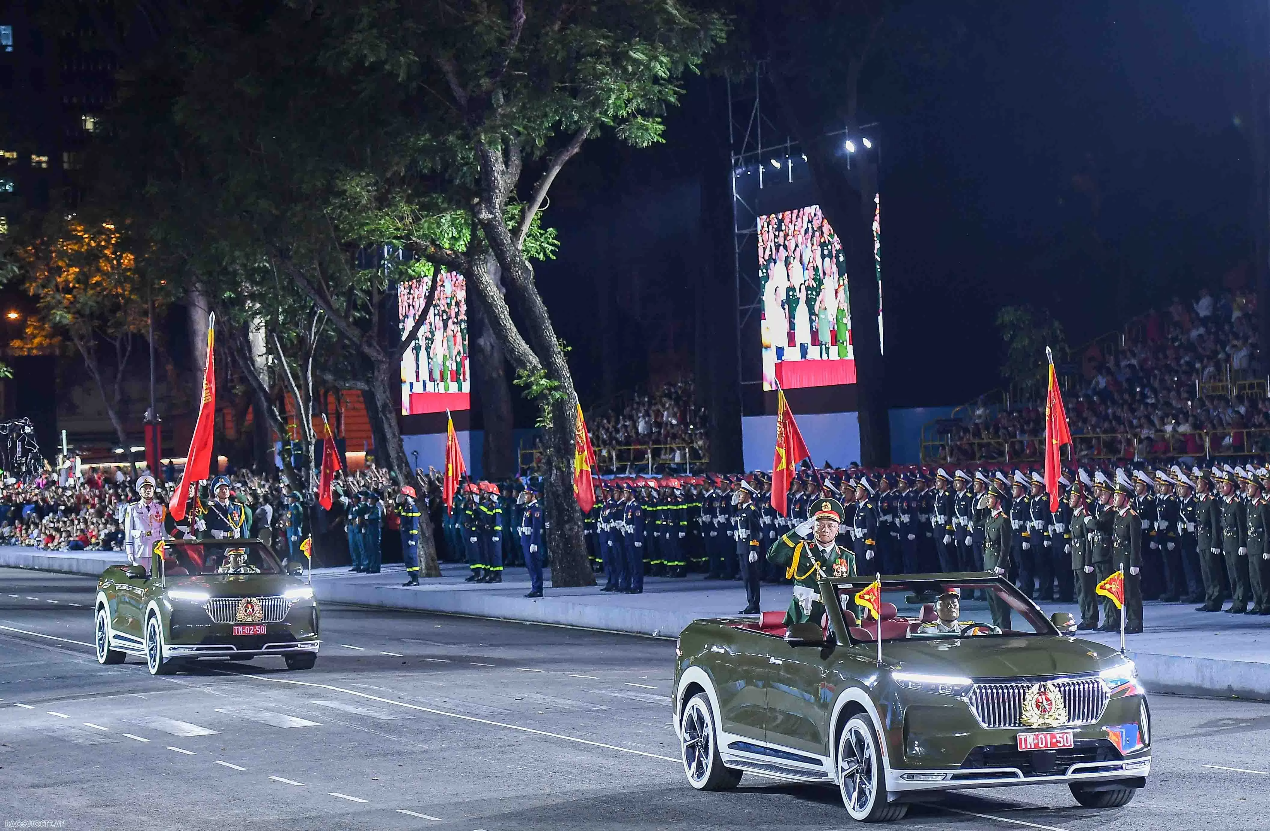 Hình ảnh sơ duyệt kỷ niệm, diễu binh, diễu hành 50 năm Ngày Giải phóng miền Nam thống nhất đất nước