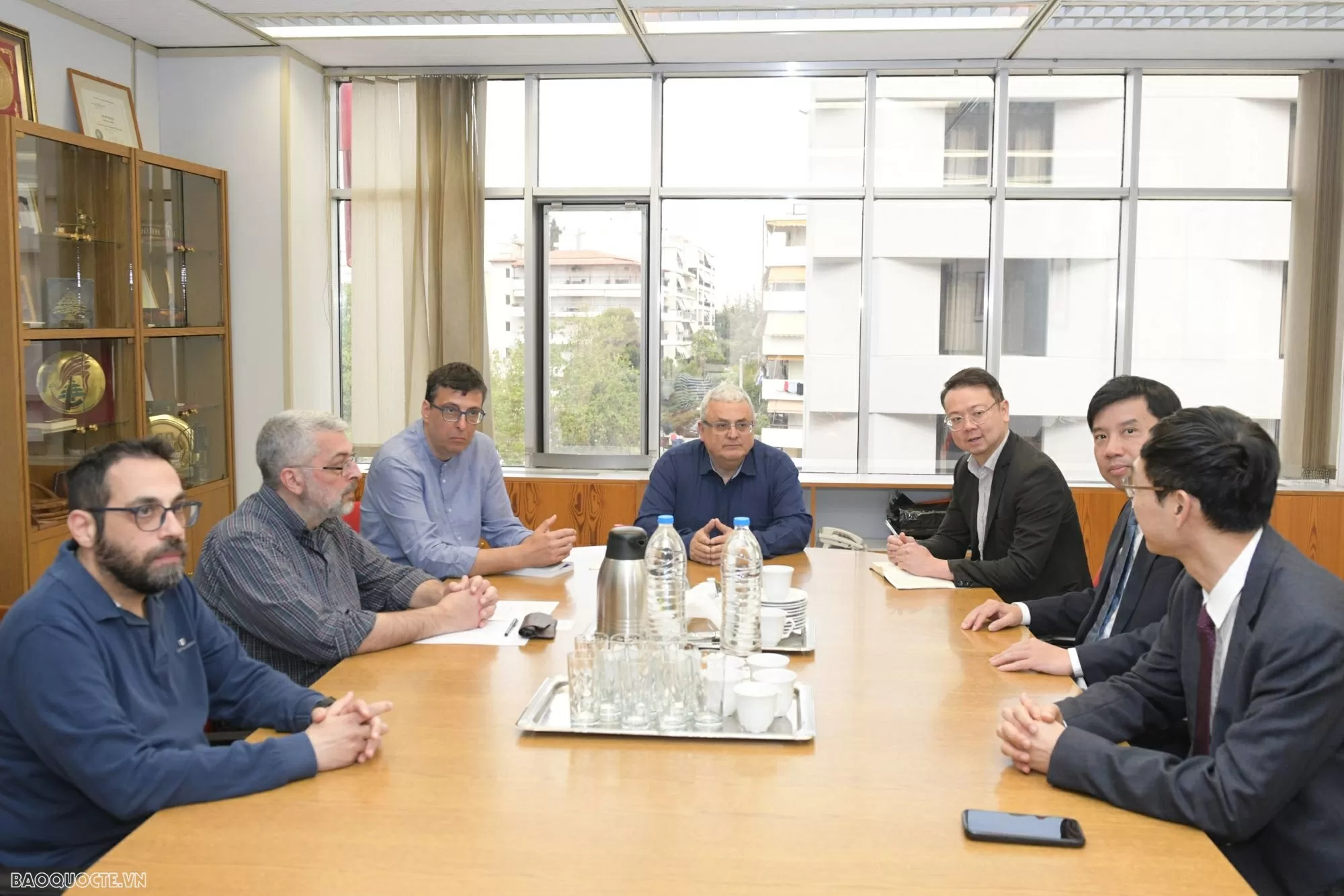 TBT thăm và làm việc với Báo Hy Lạp TBT thăm và làm việc với Báo Hy Lạp