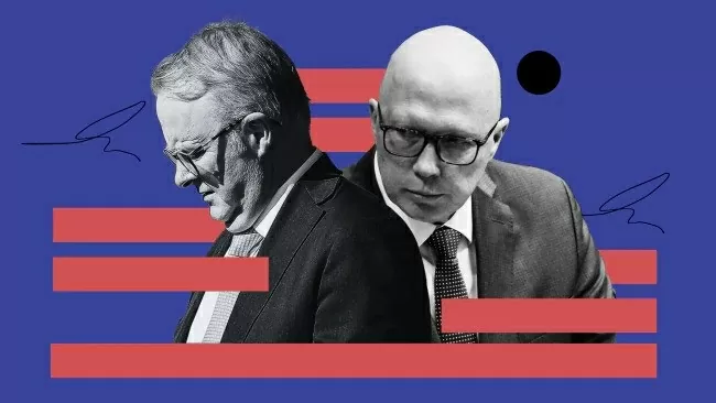 Thủ tướng Australia Anthony Albanese và lãnh đạo đảng Tự do Peter Dutton. (Nguồn: Getty Images)