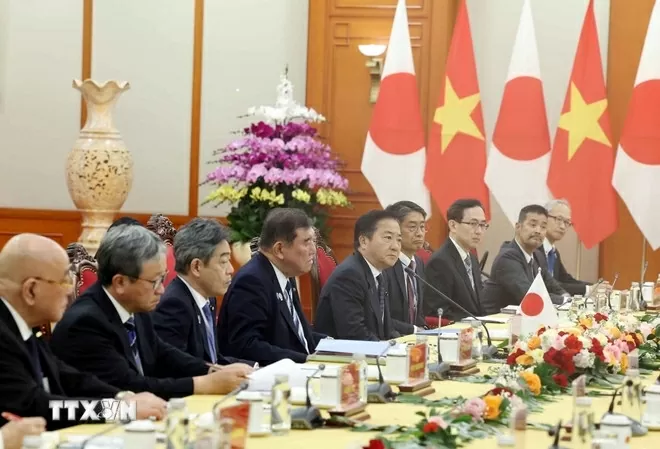 Tổng Bí thư Tô Lâm hội kiến Thủ tướng Nhật Bản Ishiba Shigeru