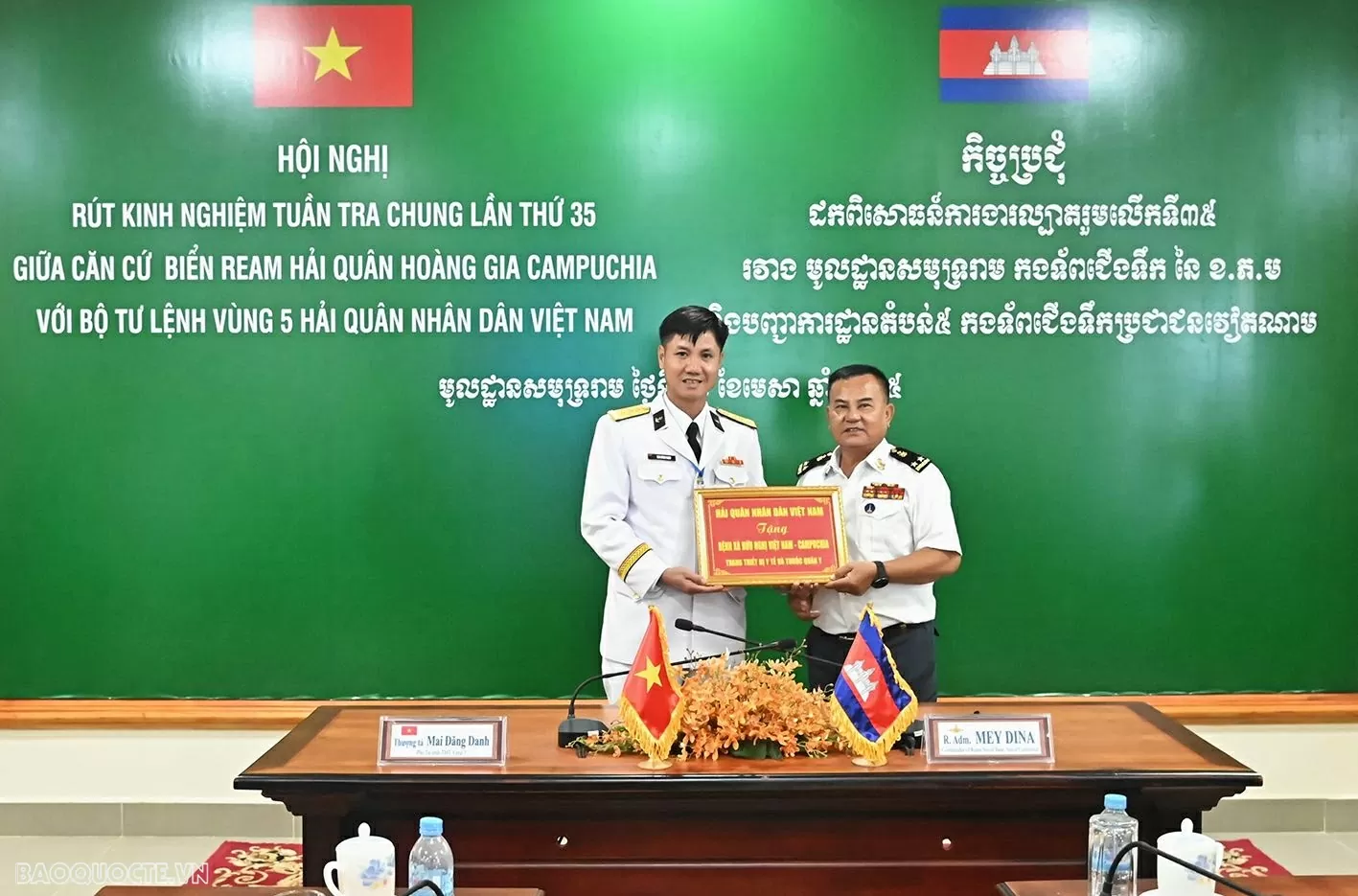 Hải quân Việt Nam – Campuchia rút kinh nghiệm tuần tra trên vùng nước lịch sử