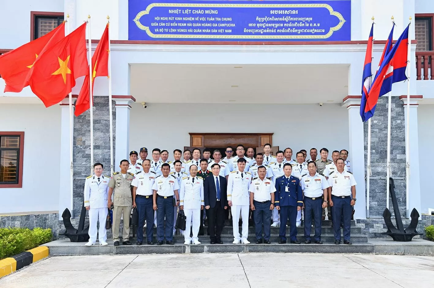 Hải quân Việt Nam – Campuchia rút kinh nghiệm tuần tra trên vùng nước lịch sử