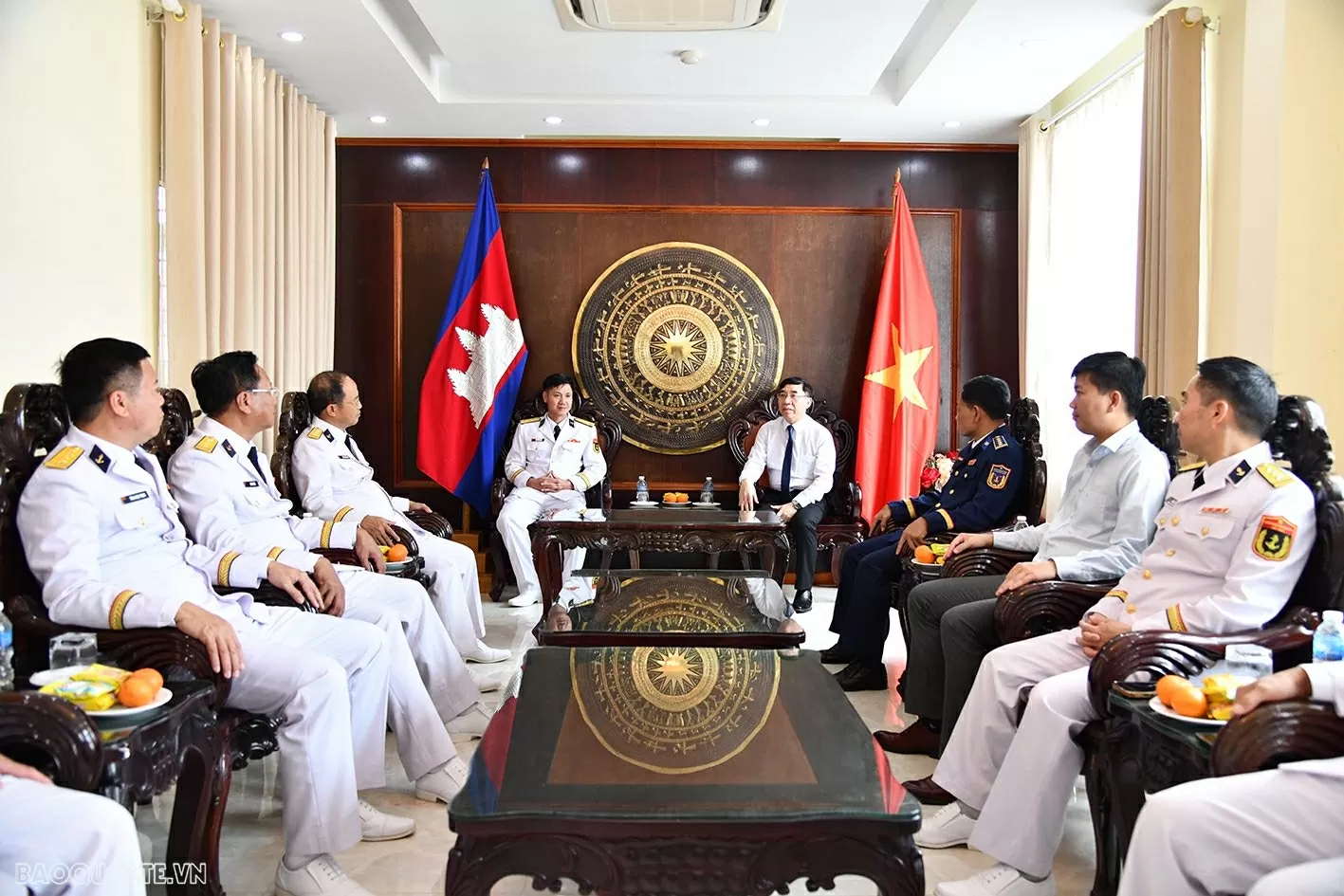 Hải quân Việt Nam – Campuchia rút kinh nghiệm tuần tra trên vùng nước lịch sử