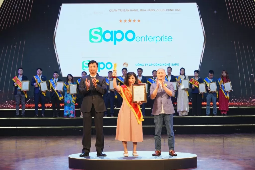 Giải thưởng Sao Khuê 2025 vinh danh Sapo Enterprise trong lĩnh vực quản trị bán hàng, mua hàng và chuỗi cung ứng Giải thưởng Sao Khuê 2025 vinh danh Sapo Enterprise trong lĩnh vực quản trị bán hàng, mua hàng và chuỗi cung ứng