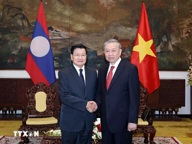 Tổng Bí thư Tô Lâm hội kiến Tổng Bí thư, Chủ tịch nước Lào Thongloun Sisoulith Tiếp tục vun đắp, bảo vệ, gìn giữ quan hệ Việt Nam-Lào ngày càng phát triển bền chặt, đơm hoa kết trái