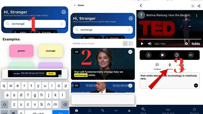 Học cùng YouGlish luyện phát âm tiếng Anh