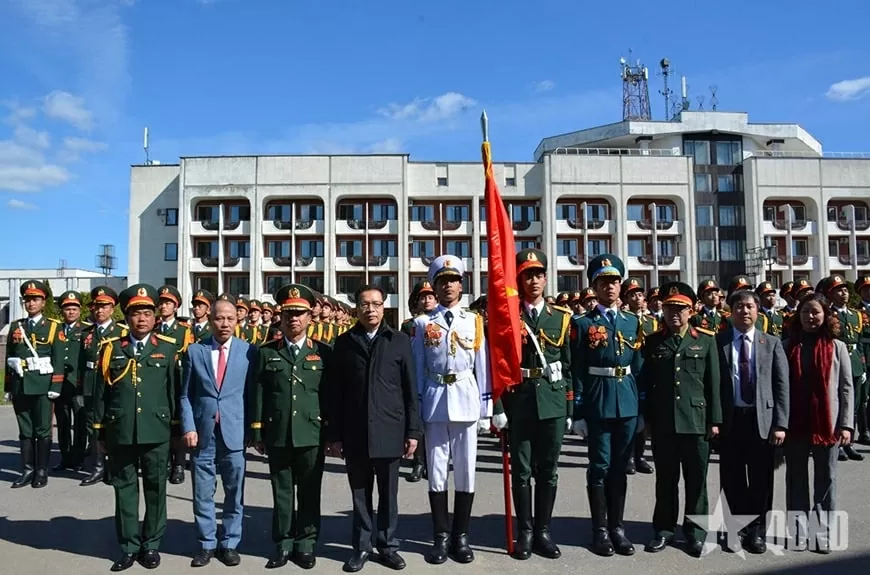 Đại sứ Việt Nam tại Nga thăm động viên Đoàn Quân đội nhân dân Việt Nam tham gia Lễ duyệt binh tại Quảng trường Đỏ