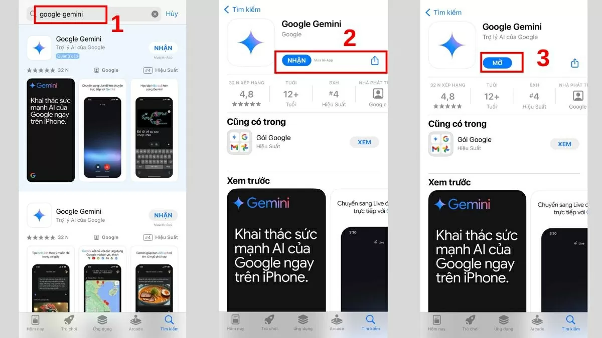 Cách tải Google Gemini đơn giản trên iOS Cách tải Google Gemini đơn giản trên iOS