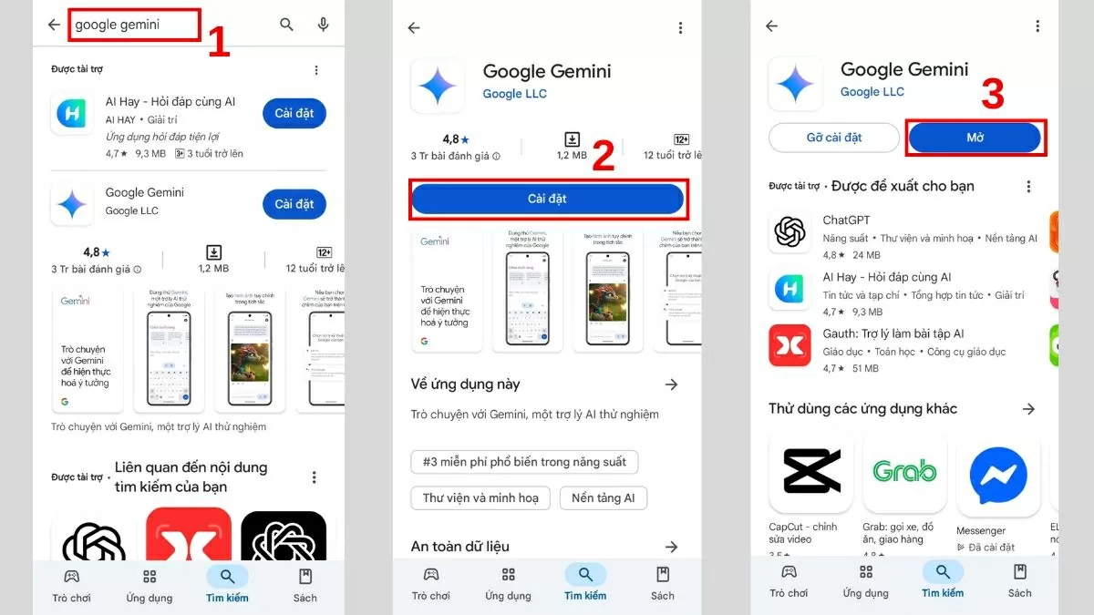Cách tải Google Gemini đơn giản trên Android