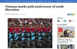 Truyền thông Trung Quốc đưa tin đậm nét về Lễ kỷ niệm 50 năm Ngày Giải phóng miền Nam, thống nhất đất nước