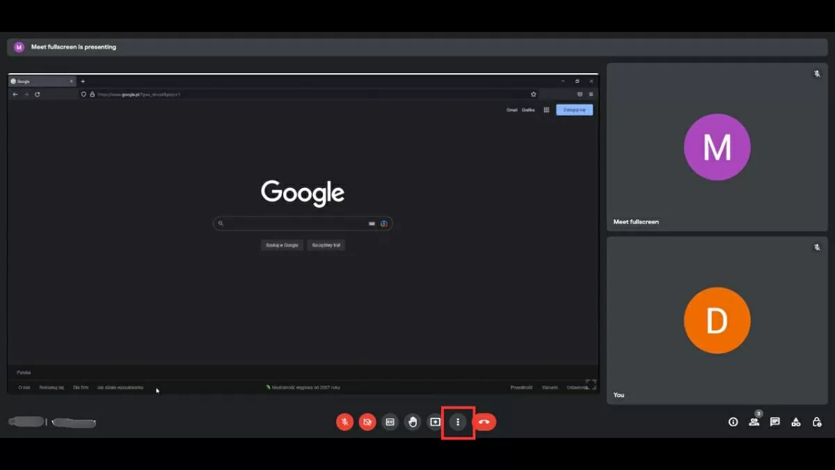 Nhấn vào ba chấm ở góc dưới phải để mở menu.